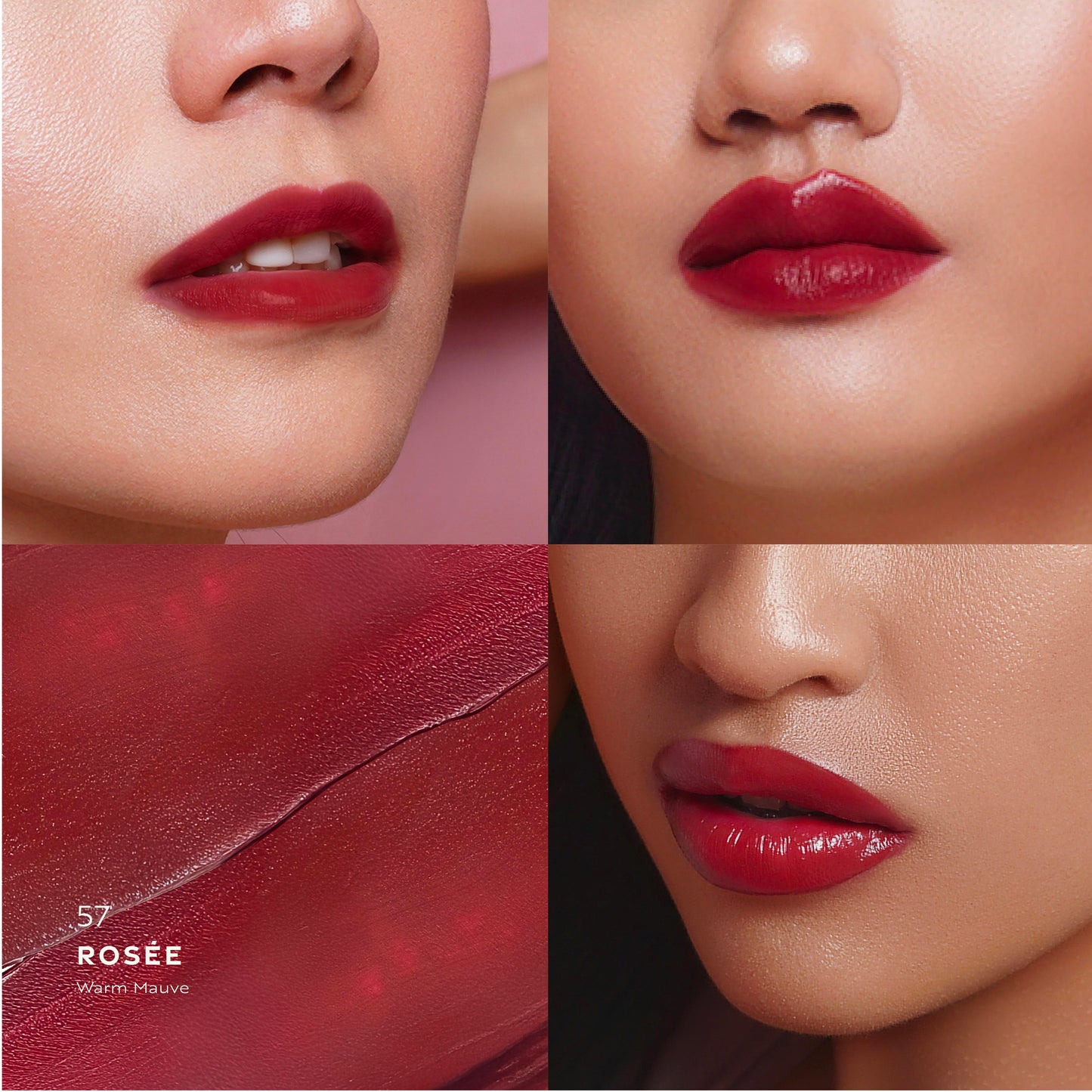 NAMA Beauty Satin Silky Lipstick | Lipstik Padat Glossy Pink Oren Peach Cream Original