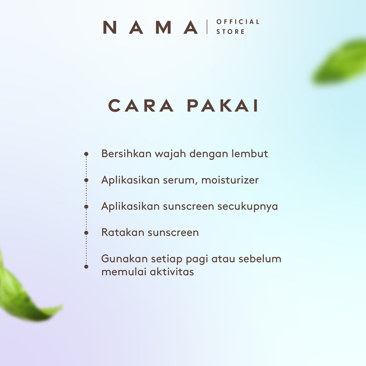 NAMA Beauty Barely Seen Physical Sunscreen SPF 50 PA ++++