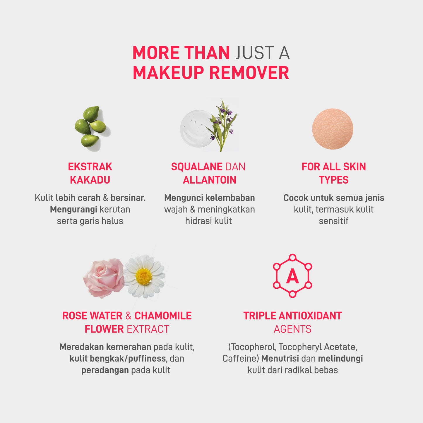 NAMA Bareskin Oil-Infused Micellar Water Pembersih Makeup Sekali Usap Bersih Tuntas