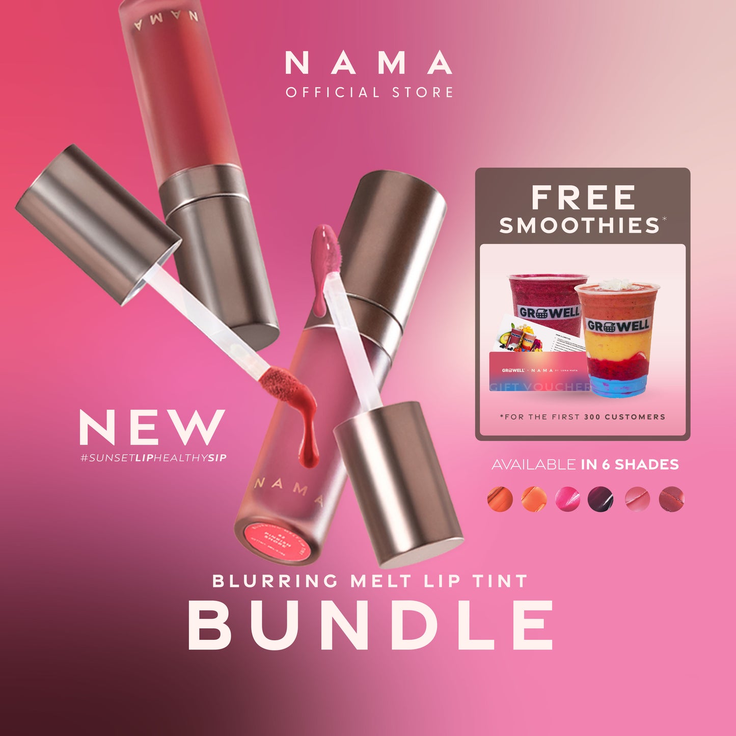 [NEW LAUNCH] NAMA BLURRING MELT LIP TINT BUNDLE