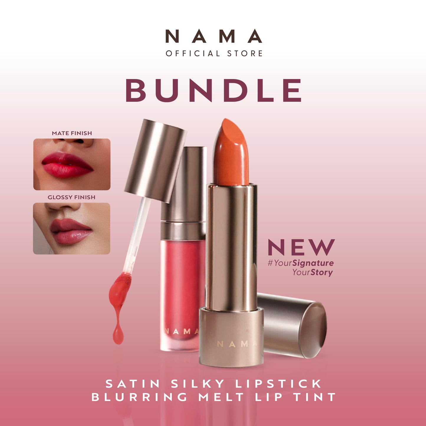 [NEW LAUNCH] BUNDLE NAMA LIP SATIN & LIP TINT