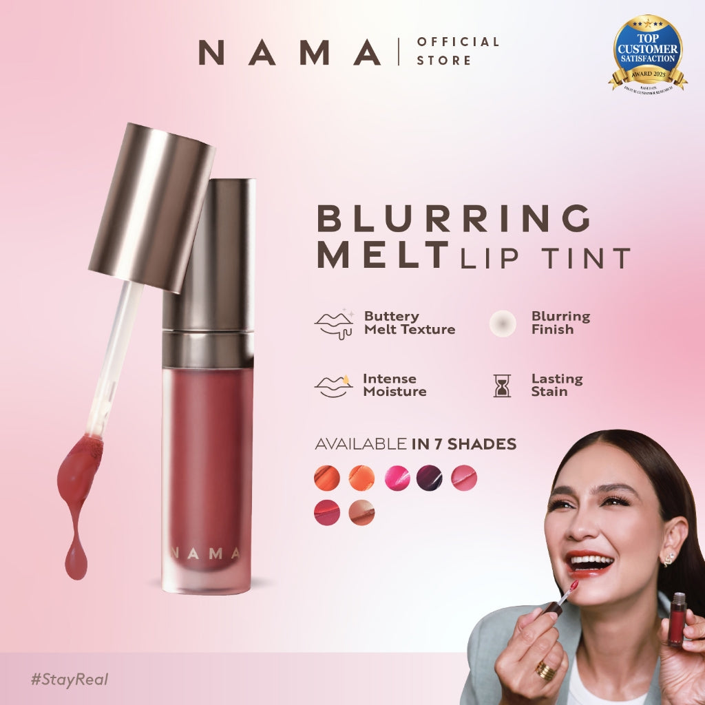 [ NEW LAUNCH NAMA Bundle Chick & Gloss] NAMA Beauty Dewly Plump Lip gloss & Blurring Melt Lip Tint
