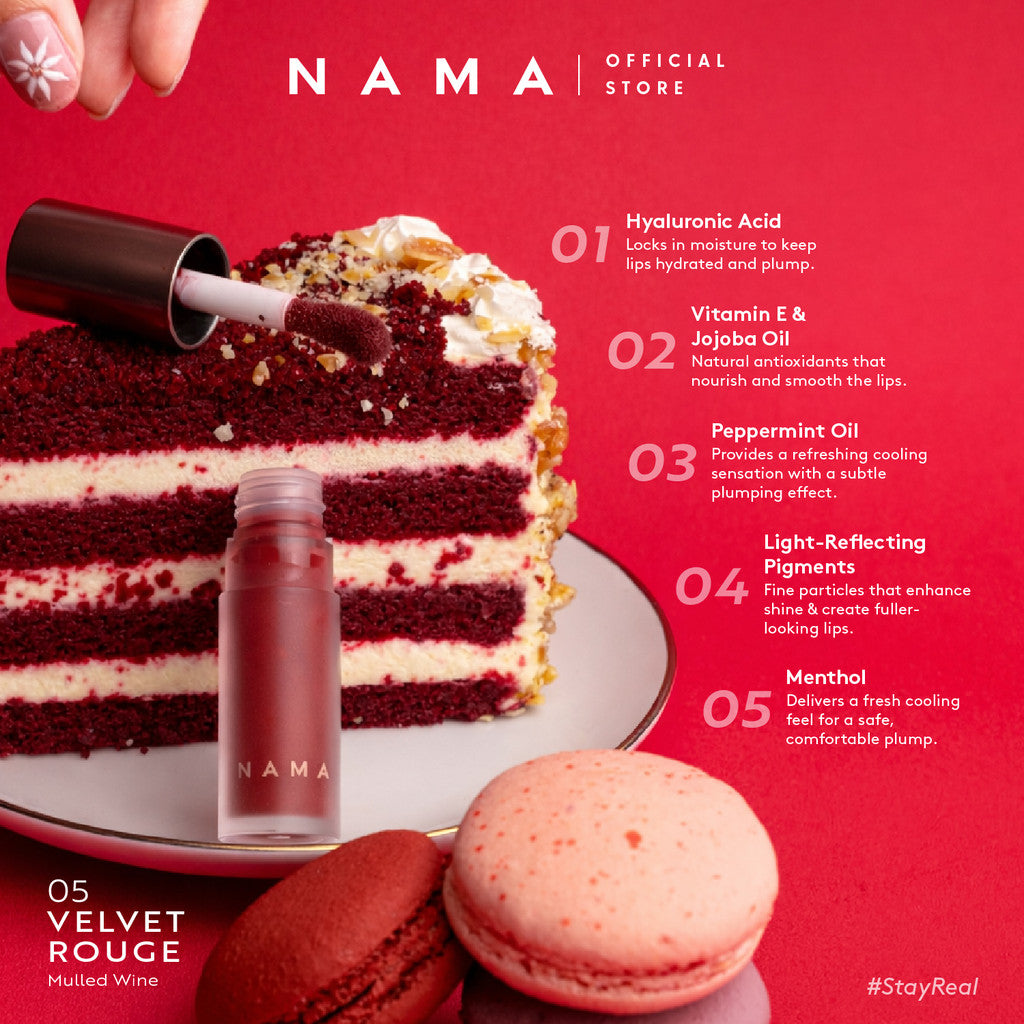 [ NEW LAUNCH BUNDLE 3 PCS ] NAMA Beauty Dewly Plump Lip gloss